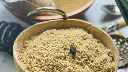 CHERREH COUSCOUS – Steamed Millet Flour.