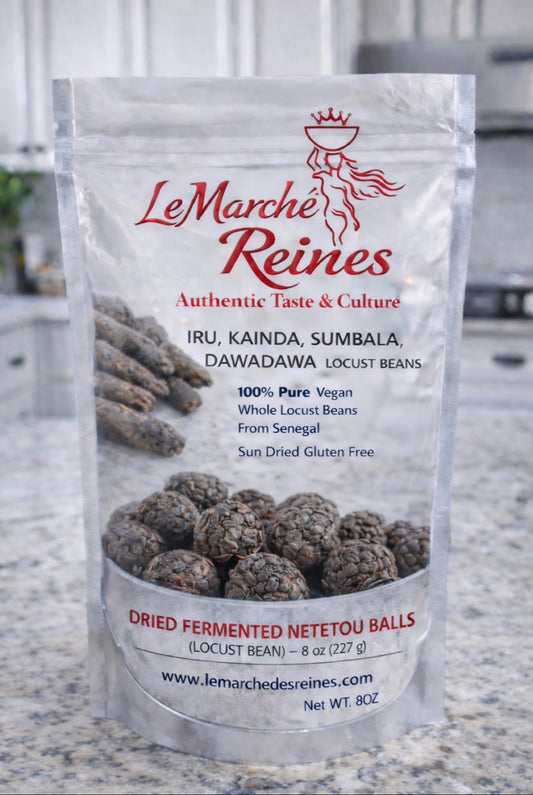 Dried Fermented Netetou Balls (Locust Bean) – 8 oz (227 g) – Dawadawa / Iru