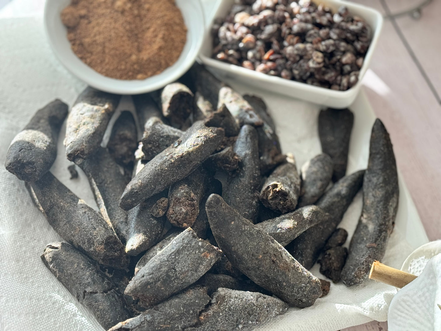 Dried Fermented Netetou Balls (Locust Bean) – 8 oz (227 g) – Dawadawa / Iru